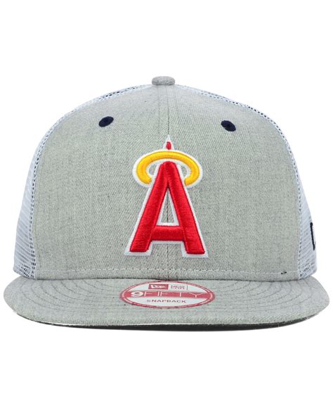 angels baseball trucker hat|california angels hat with halo.